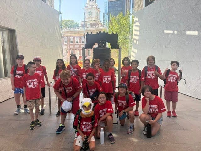Students participating in Clark Connects History Camp visited historic sites in New Jersey and Pennsylvania.
