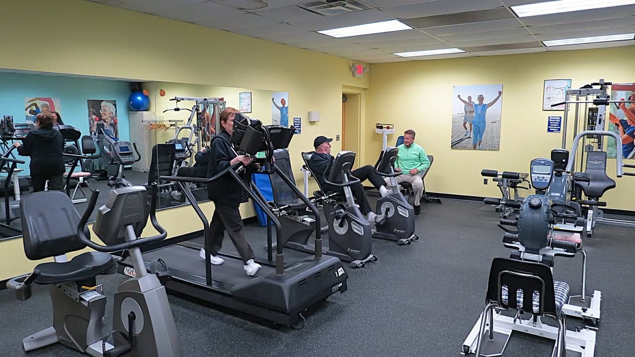 The Clark Senior Fitness Center includes treadmills, stationary bicycles and weight-training equipment.