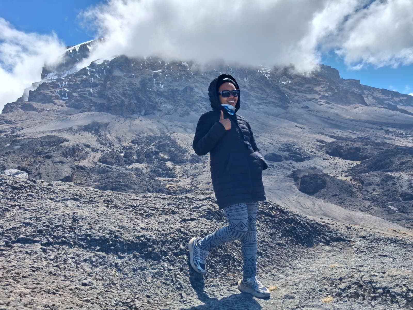 Rahway resident Gladys K. Mongo during her Mount Kilimanjaro expedition in Tanzania.